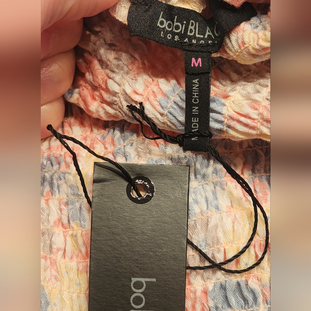 BOBI Black Festival Floral Mini Skirt In Multi Size MED - Picture 8 of 10
